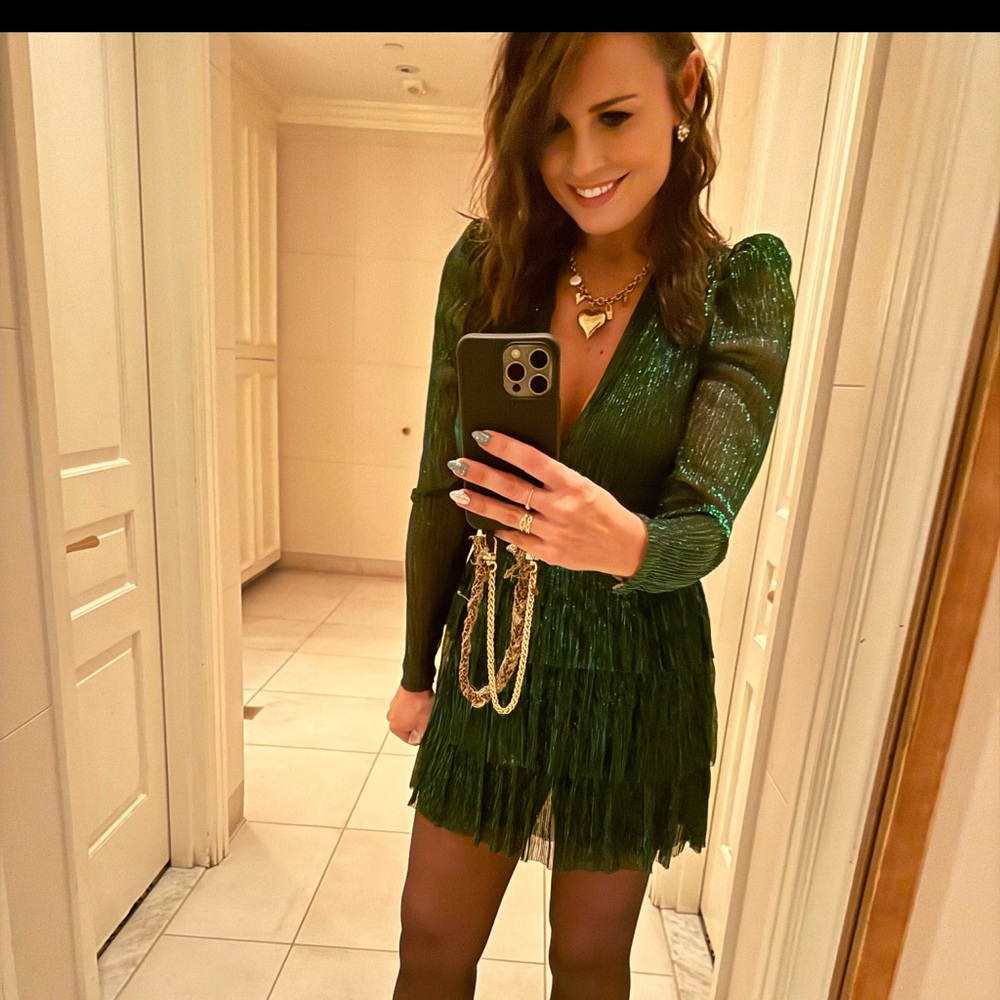 Revolve green cocktail dress